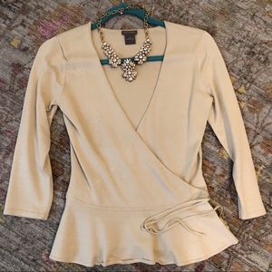 Ann Taylor peplum top